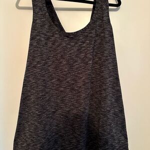 Women's Black Crossover Sleeveless Top